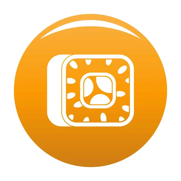 Icono de sushi vector naranja — Archivo Imágenes Vectoriales