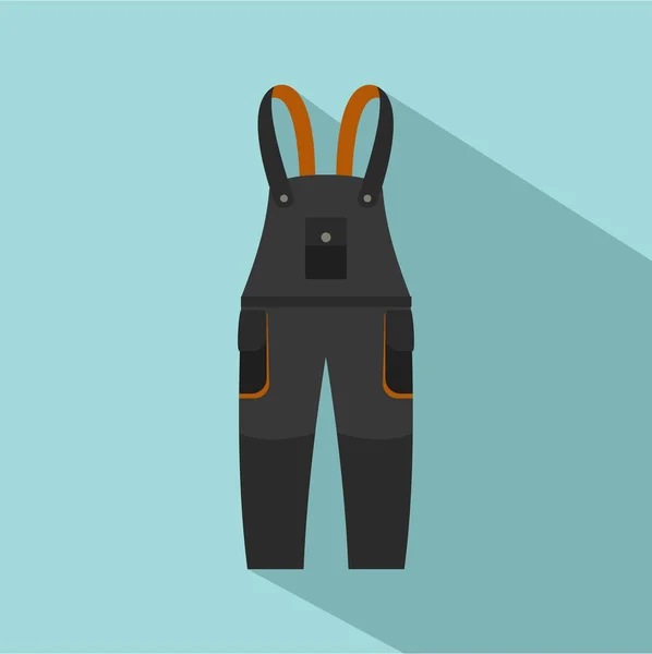 Work pants icon, flat style — Stock Vector