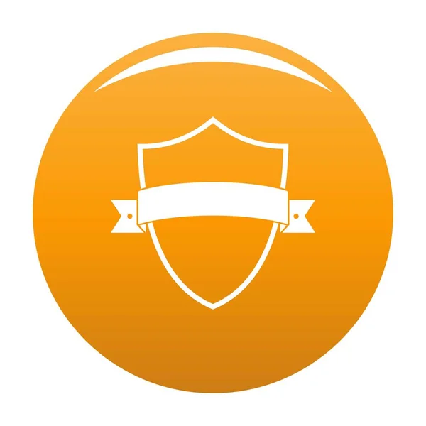 Vettore icona elemento badge arancione — Vettoriale Stock