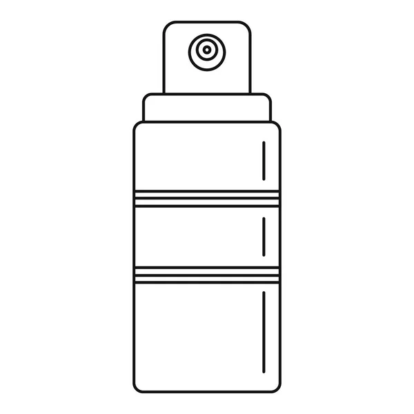Icono de spray protector solar, estilo de contorno — Vector de stock
