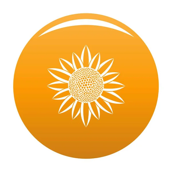 Icono semilla de girasol vector naranja — Archivo Imágenes Vectoriales