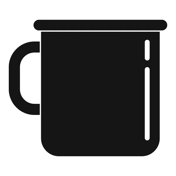 Metall kopp ikon, enkel stil — Stock vektor