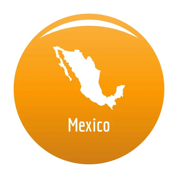 Carte du Mexique en vecteur noir simple — Image vectorielle