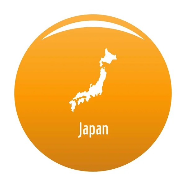Japan map in black vector simple — Stock Vector