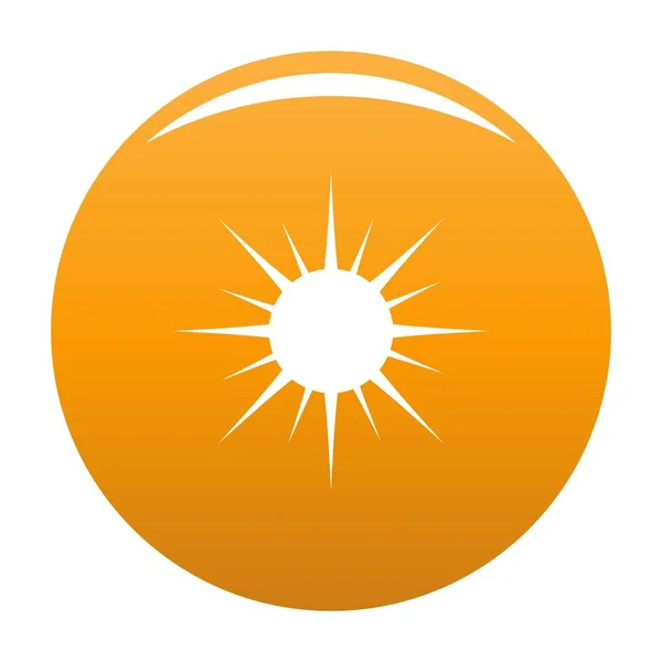 Sol icono vector naranja — Archivo Imágenes Vectoriales