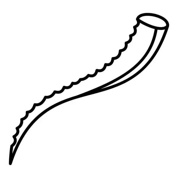 Aloe branch icon, outline style — Stock Vector