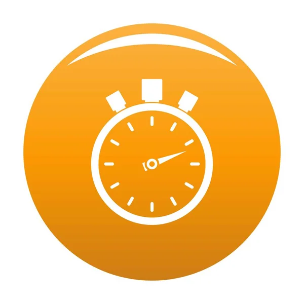 Cronometro icona moderna vettore arancione — Vettoriale Stock