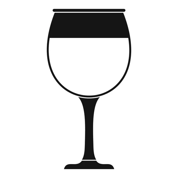 Icono de copa de vino, estilo simple — Archivo Imágenes Vectoriales