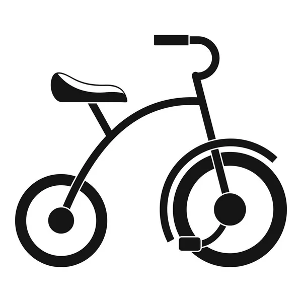 Mädchen-Dreirad-Ikone, einfacher Stil — Stockvektor