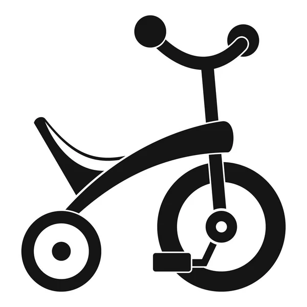 Baby tricycle icon, simple style — Stock Vector