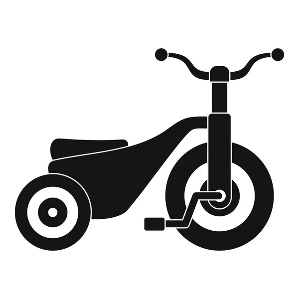 Boy tricycle icon, simple style — Stock Vector