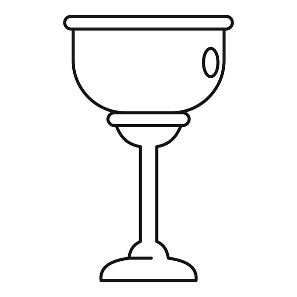 Jewish cup icon, outline style — Stock Vector