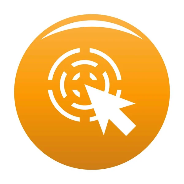 Cursor icono interactivo vector naranja — Archivo Imágenes Vectoriales