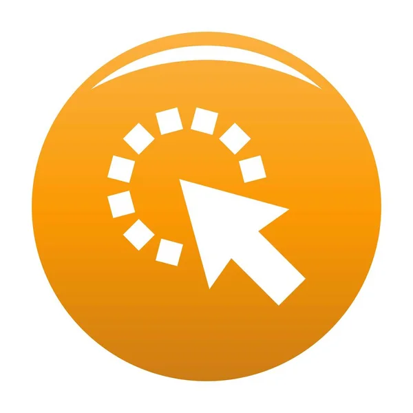Icono de píxel cursor vector naranja — Archivo Imágenes Vectoriales