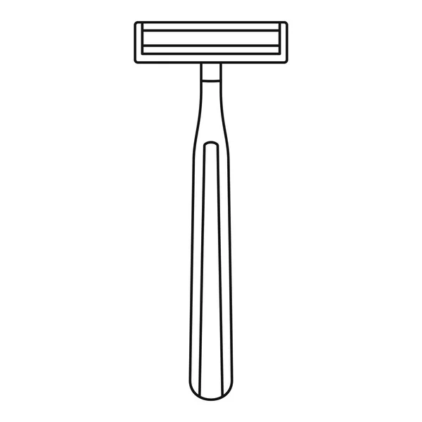 Ícone de navalha clássico, estilo esboço —  Vetores de Stock