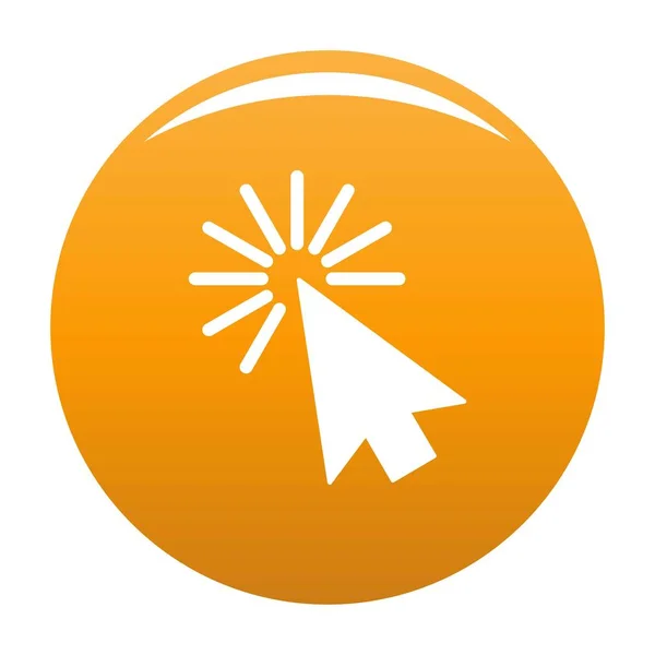 Cursor Interface Element Symbol Vektor orange — Stockvektor