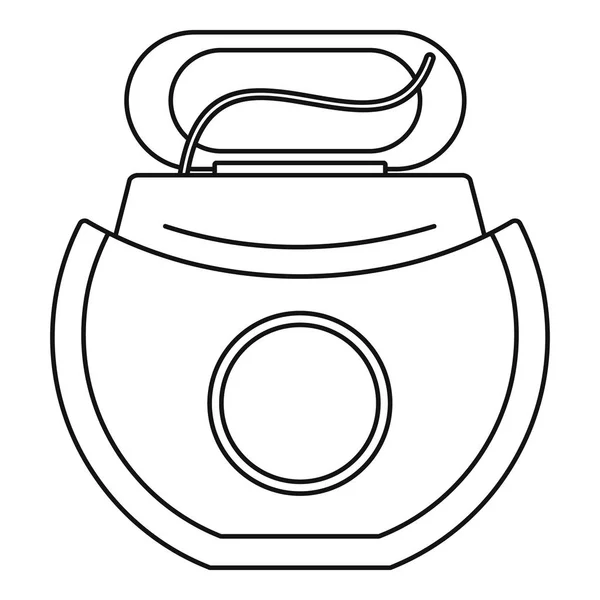 Seide Open Box-Symbol, Umriss Stil — Stockvektor