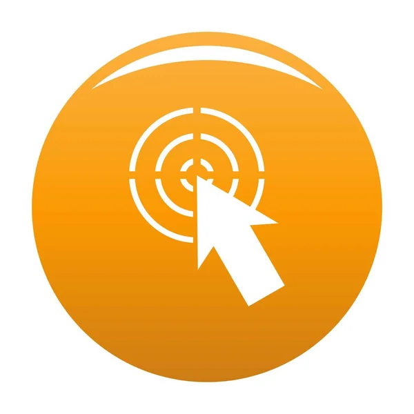 Icono de forma del cursor vector naranja — Archivo Imágenes Vectoriales