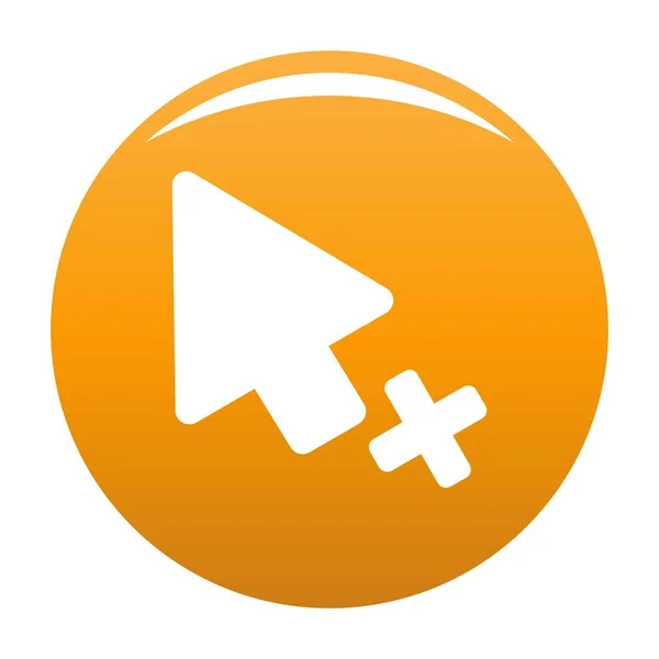Icono de fallo del cursor vector naranja — Archivo Imágenes Vectoriales
