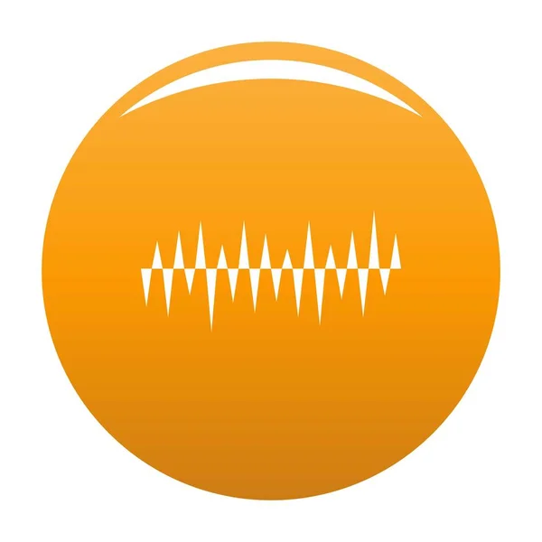 Equalizer Puls Symbol Vektor orange — Stockvektor