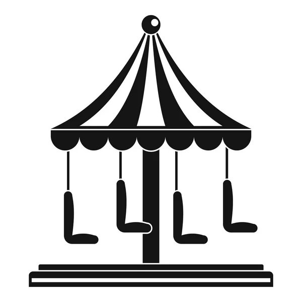 Icono de carrusel de circo, estilo simple — Vector de stock