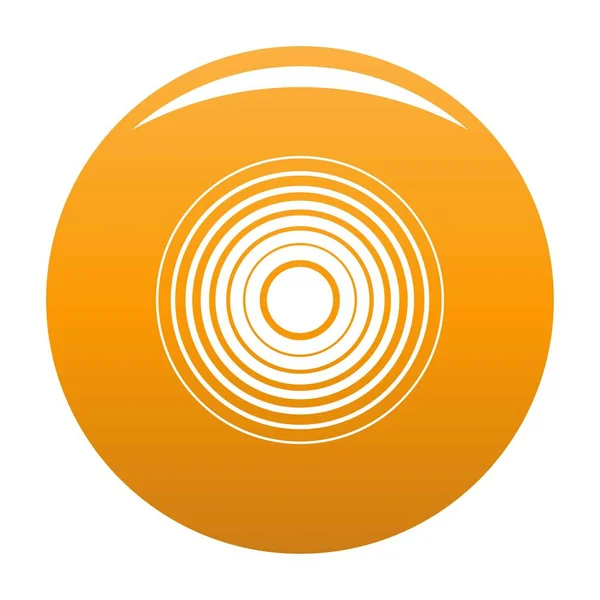 Ecualizador radio icono vector naranja — Archivo Imágenes Vectoriales