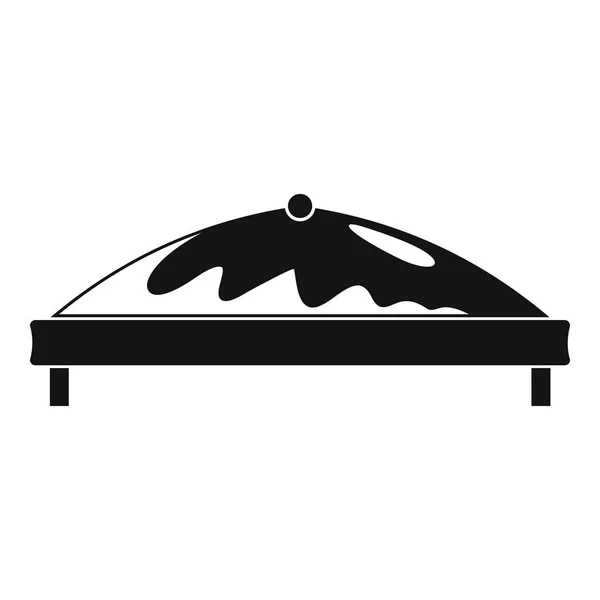 商業テント アイコン、シンプルなスタイル — ストックベクタ