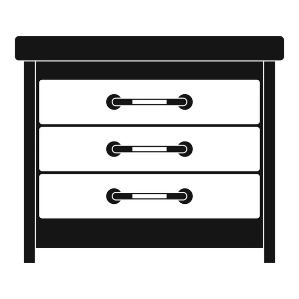 Dresser icon, simple style — Stock Vector