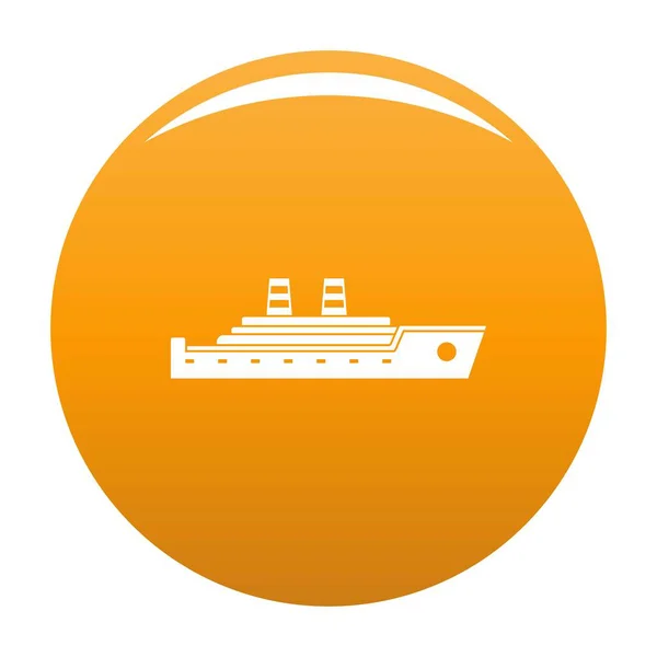 Geminin yolcu simge turuncu vektör — Stok Vektör