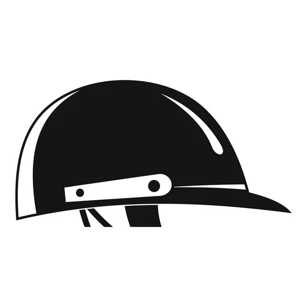 板球头盔标志, 简单的风格 — 图库矢量图片