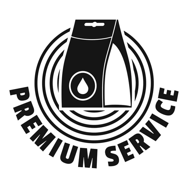 Λογότυπο υπηρεσία πλυντηρίου, απλό στυλ — Διανυσματικό Αρχείο