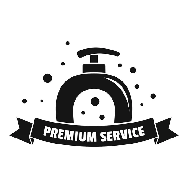 Logo du service de blanchisserie Premium, style simple — Image vectorielle