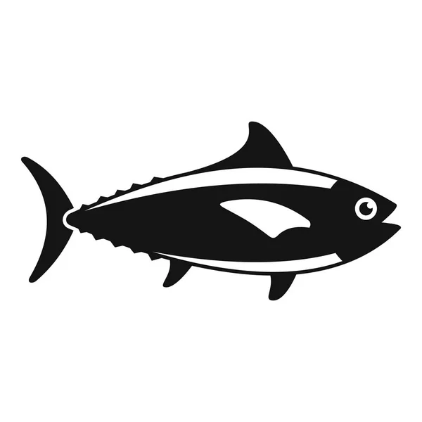 Ícone de peixe de atum, estilo simples — Vetor de Stock