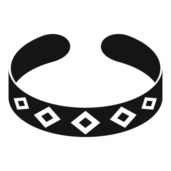 Icona del braccialetto, stile semplice — Vettoriale Stock