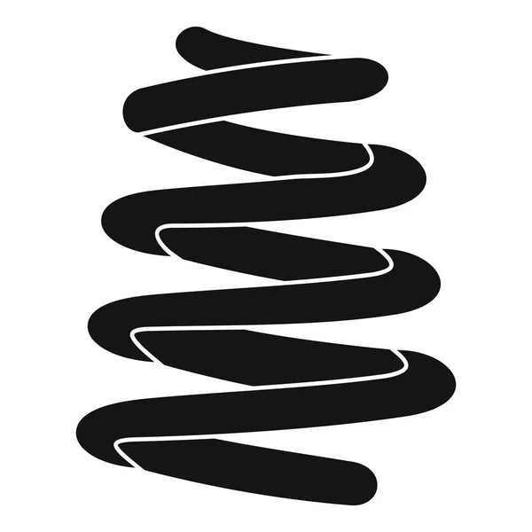 Ícone de bobina de mola, estilo simples — Vetor de Stock
