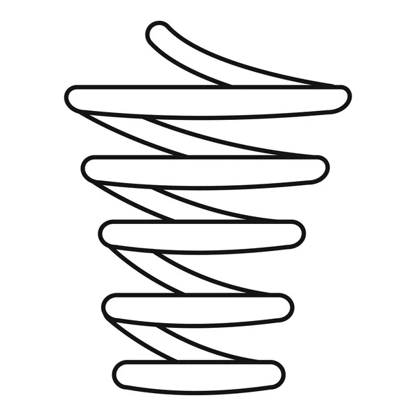 Icono de bobina de salto, estilo de contorno — Vector de stock