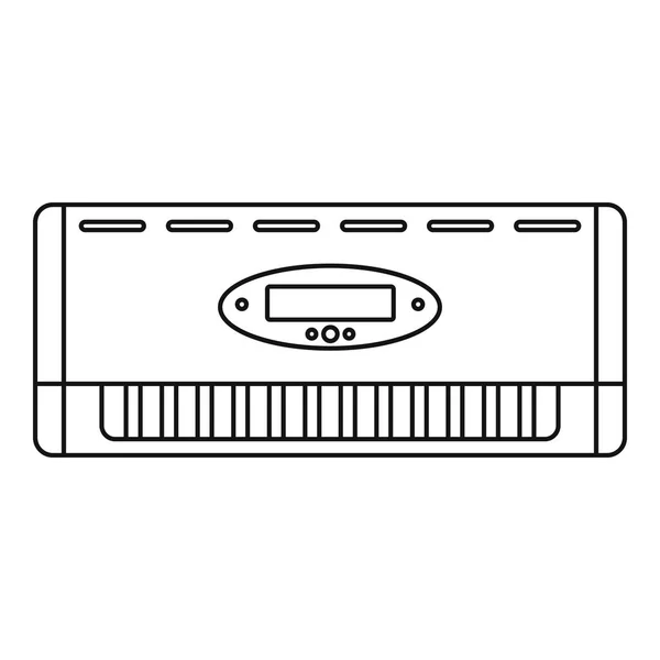 Digitale conditioner pictogram, Kaderstijl — Stockvector