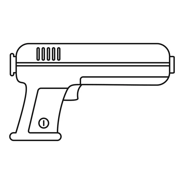 Spielzeug Wasserpistole Symbol, Umriss Stil — Stockvektor