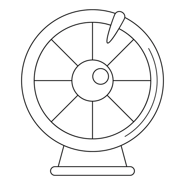 Ícone da roda da fortuna, estilo esboço — Vetor de Stock