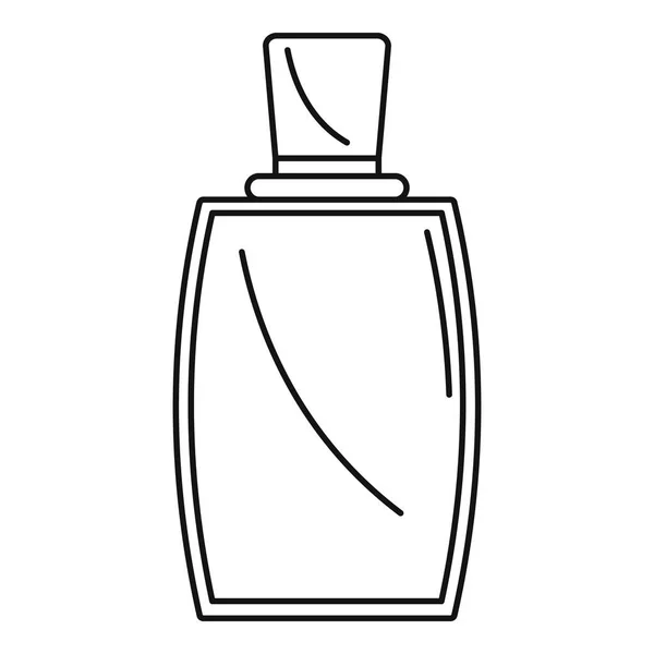 Elegant femeie parfum pictogramă, stil contur — Vector de stoc