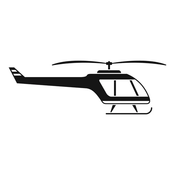 Küçük helikopter simgesi, basit tarzı — Stok Vektör