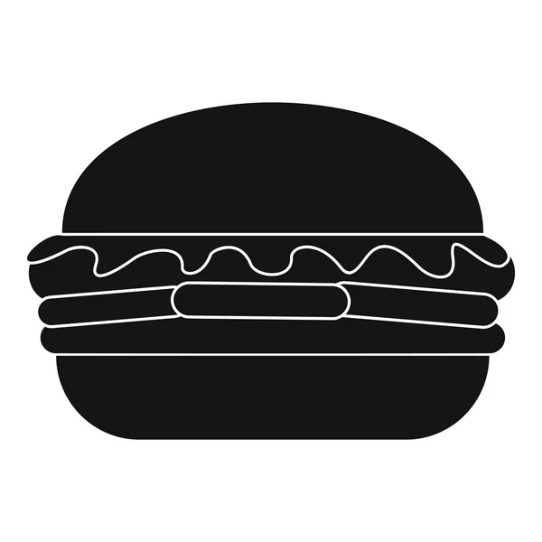 Icona hamburger fresco, stile semplice — Vettoriale Stock