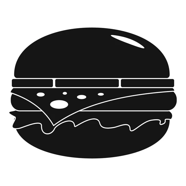 Icono de hamburguesa americana, estilo simple — Vector de stock