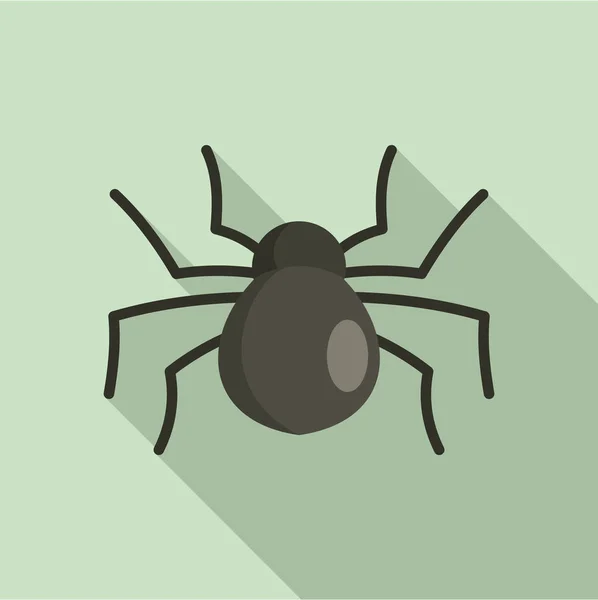 Female mouse spider icon, flat style — Stock Vector