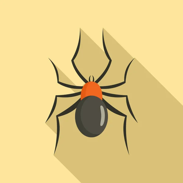 Icono de araña de ratón macho, estilo plano — Vector de stock