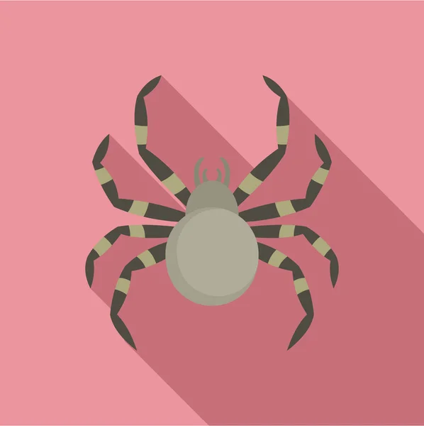 Tarantum spider icon, flat style — Stock Vector