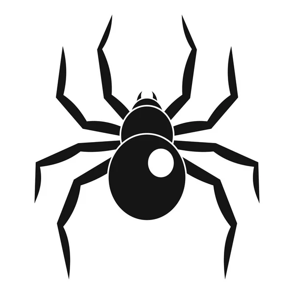 Black widow spider icon, simple style — Stock Vector