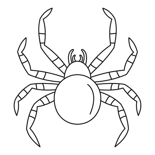 Tarantum icône de l'araignée, style contour — Image vectorielle