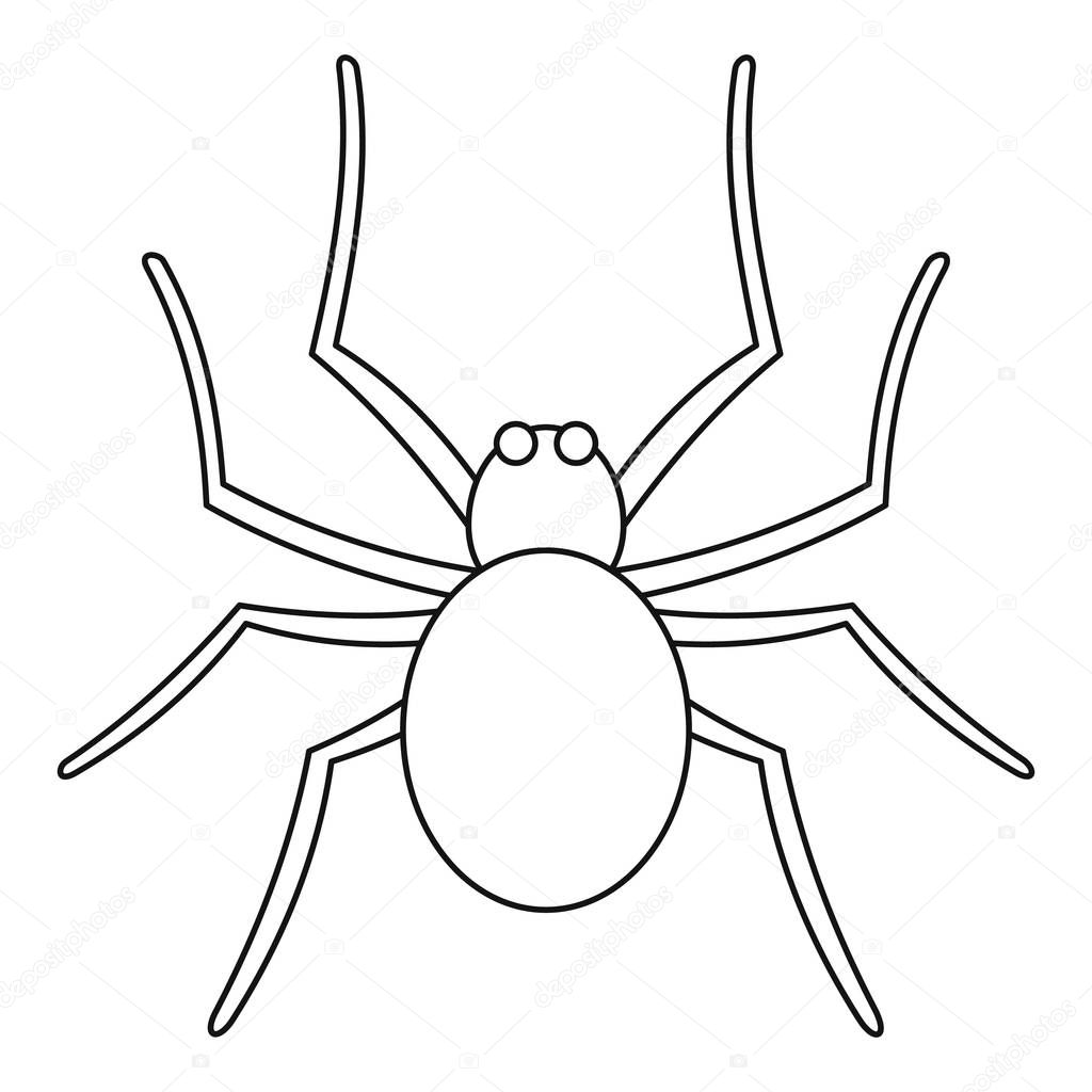 Grass spider icon, outline style