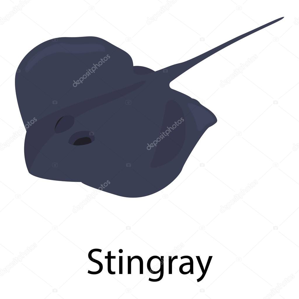 Stingray icon, isometric style